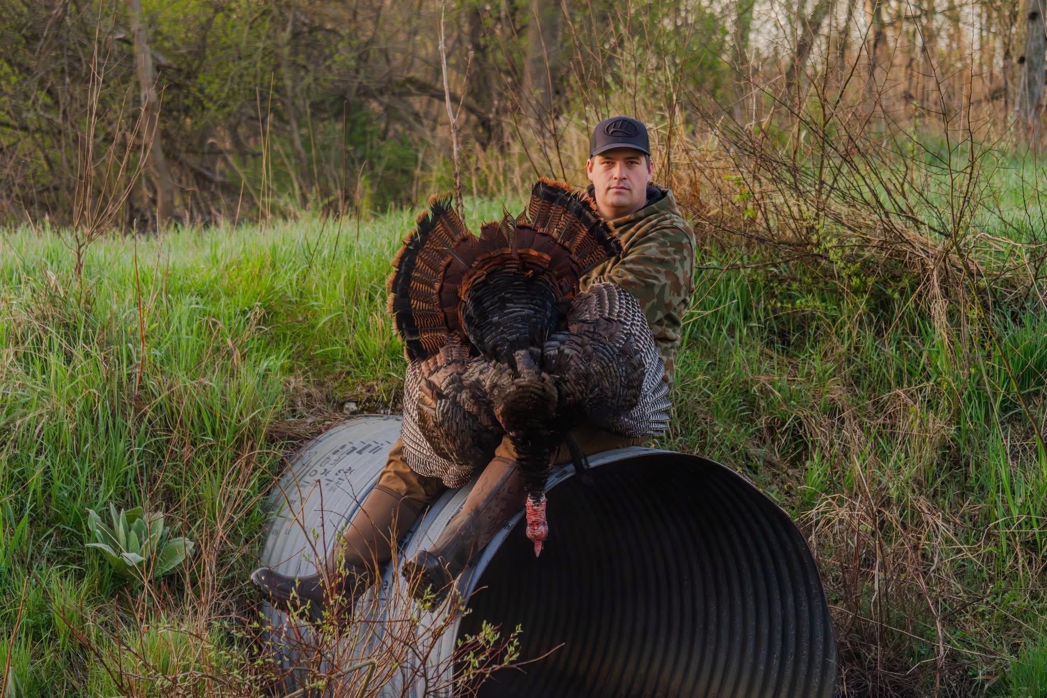 Justin with a southern Michigan turkey